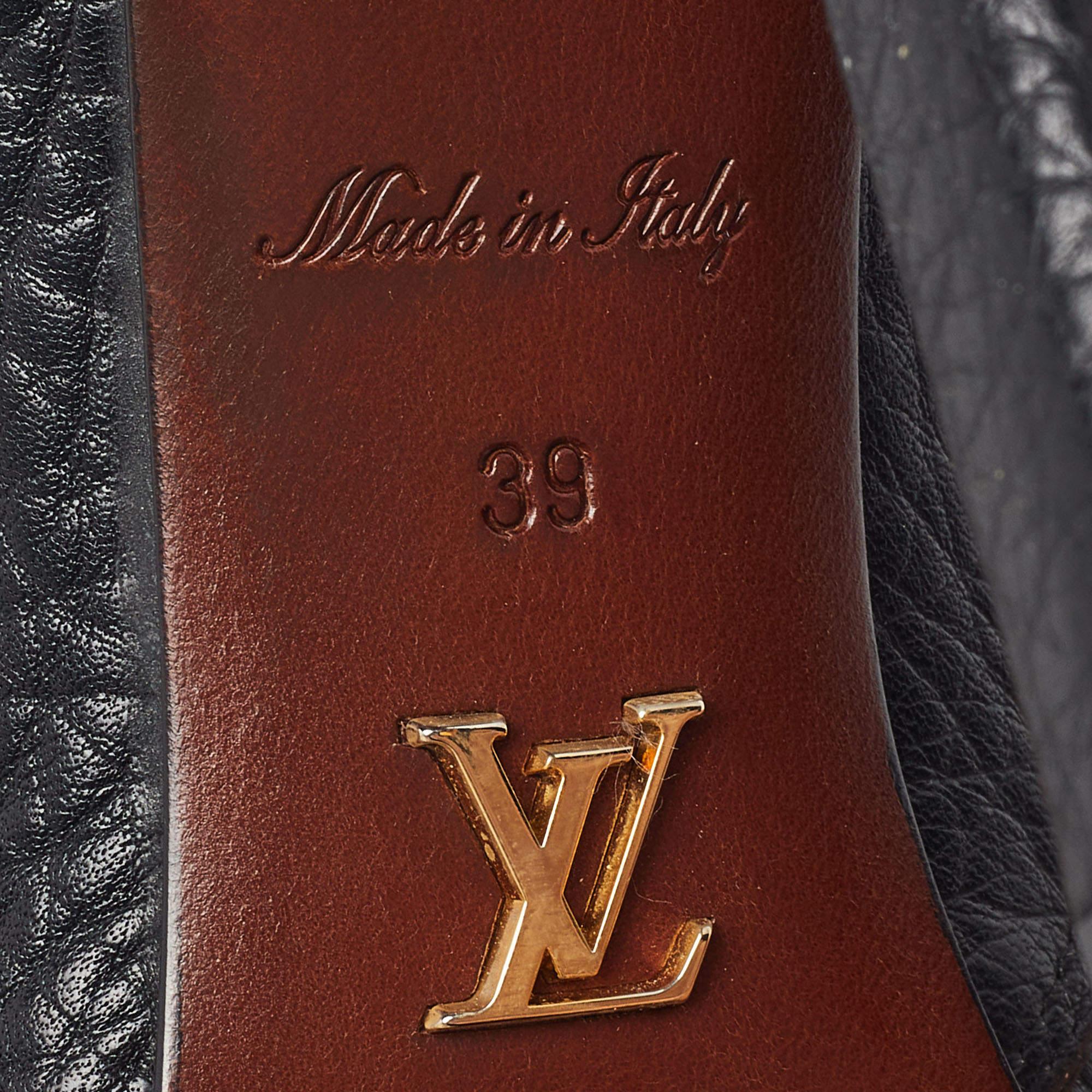 Louis Vuitton Ultimate Knöchelstiefeletten aus schwarzem Leder Größe 39 im Angebot 1