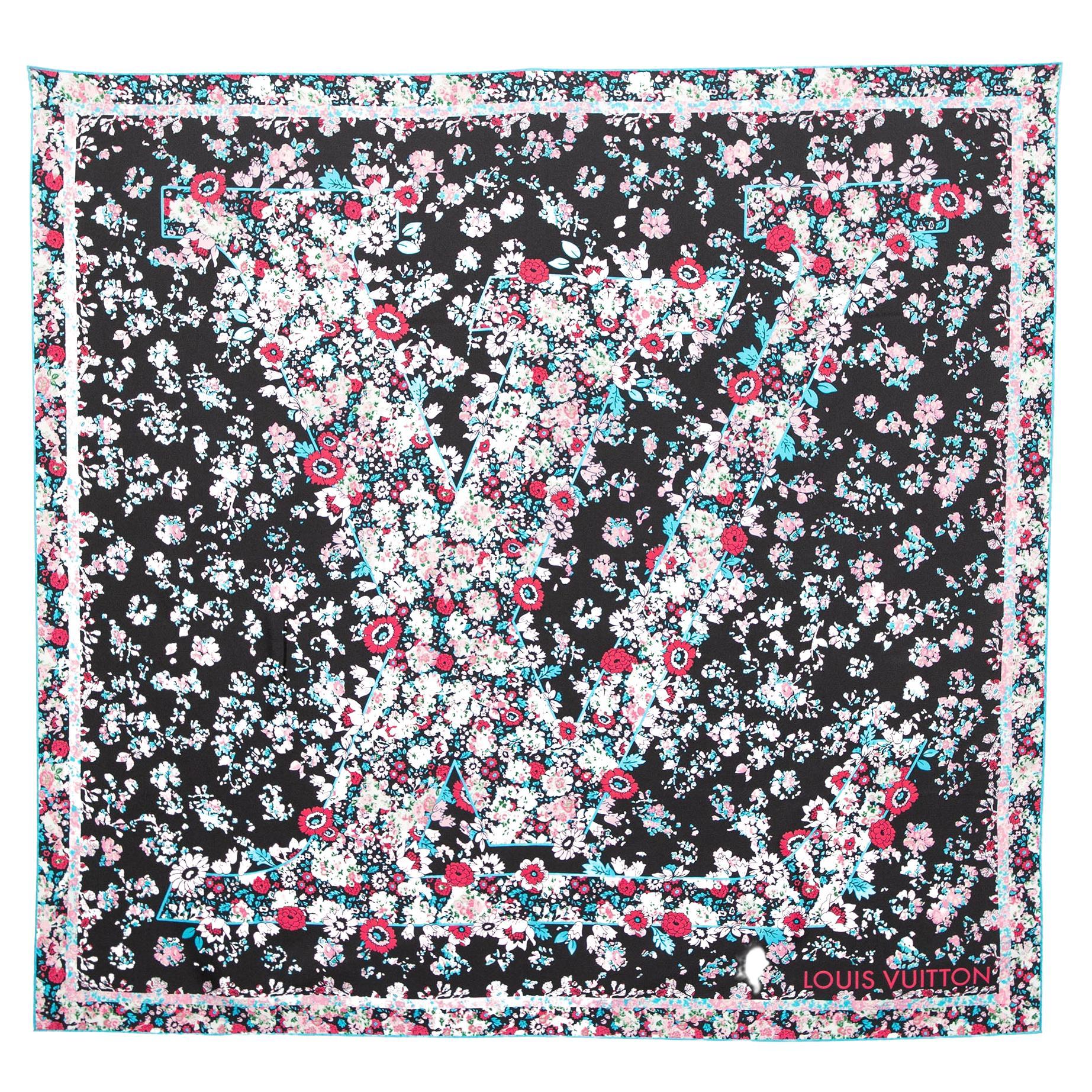 Louis Vuitton Black Liberty Silk Scarf
