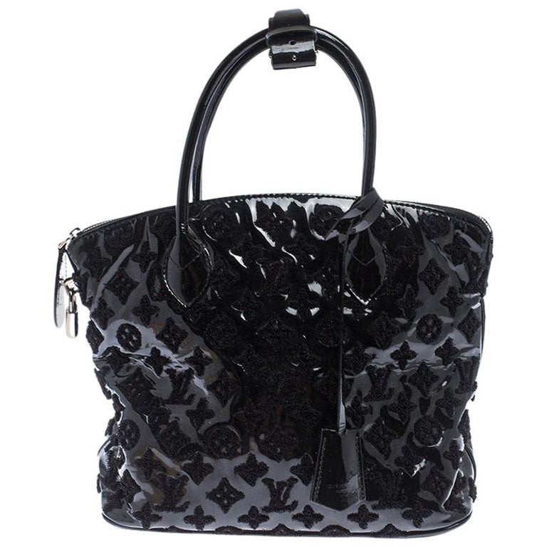 Louis Vuitton Black Limited Edition Monogram Vernis Fascination Lockit Bag  at 1stDibs