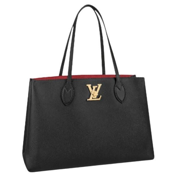 Louis Vuitton Black Lockme Shopper Bag