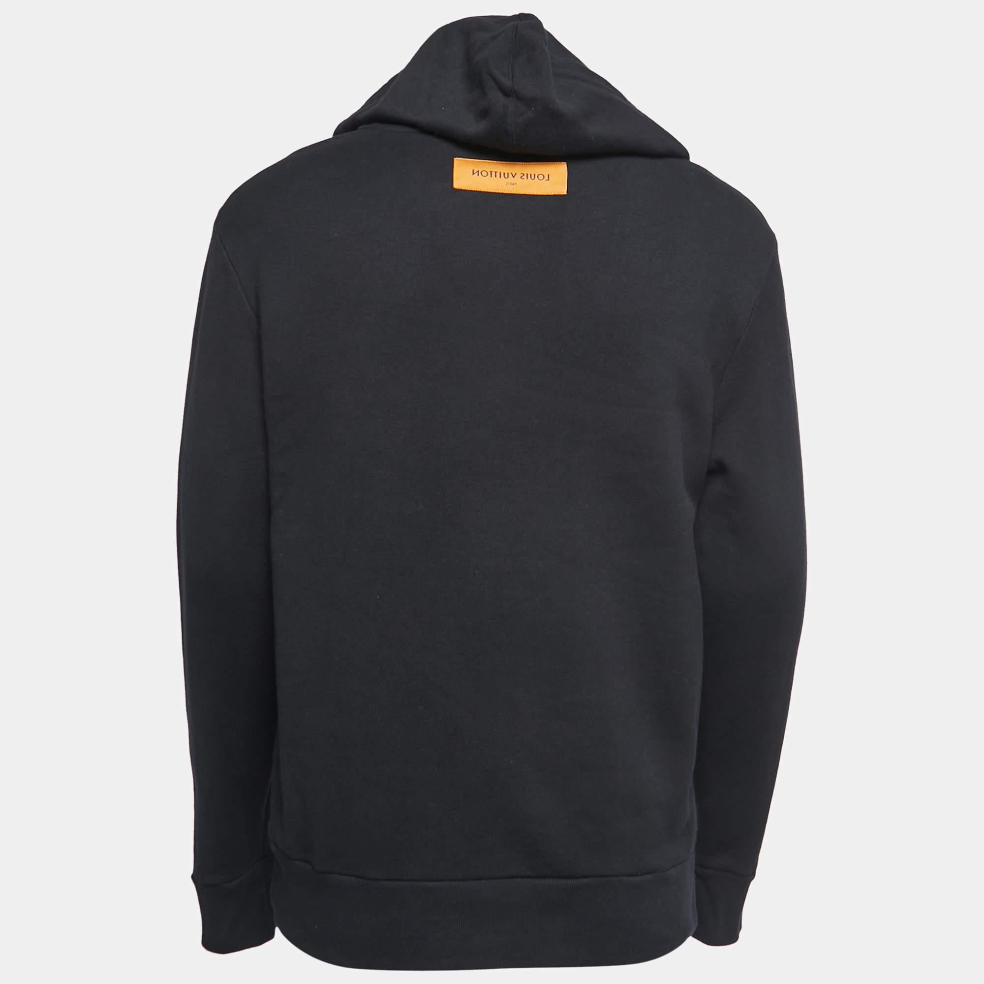 Louis Vuitton Mens Sweatshirts 2023 Ss, Black, L