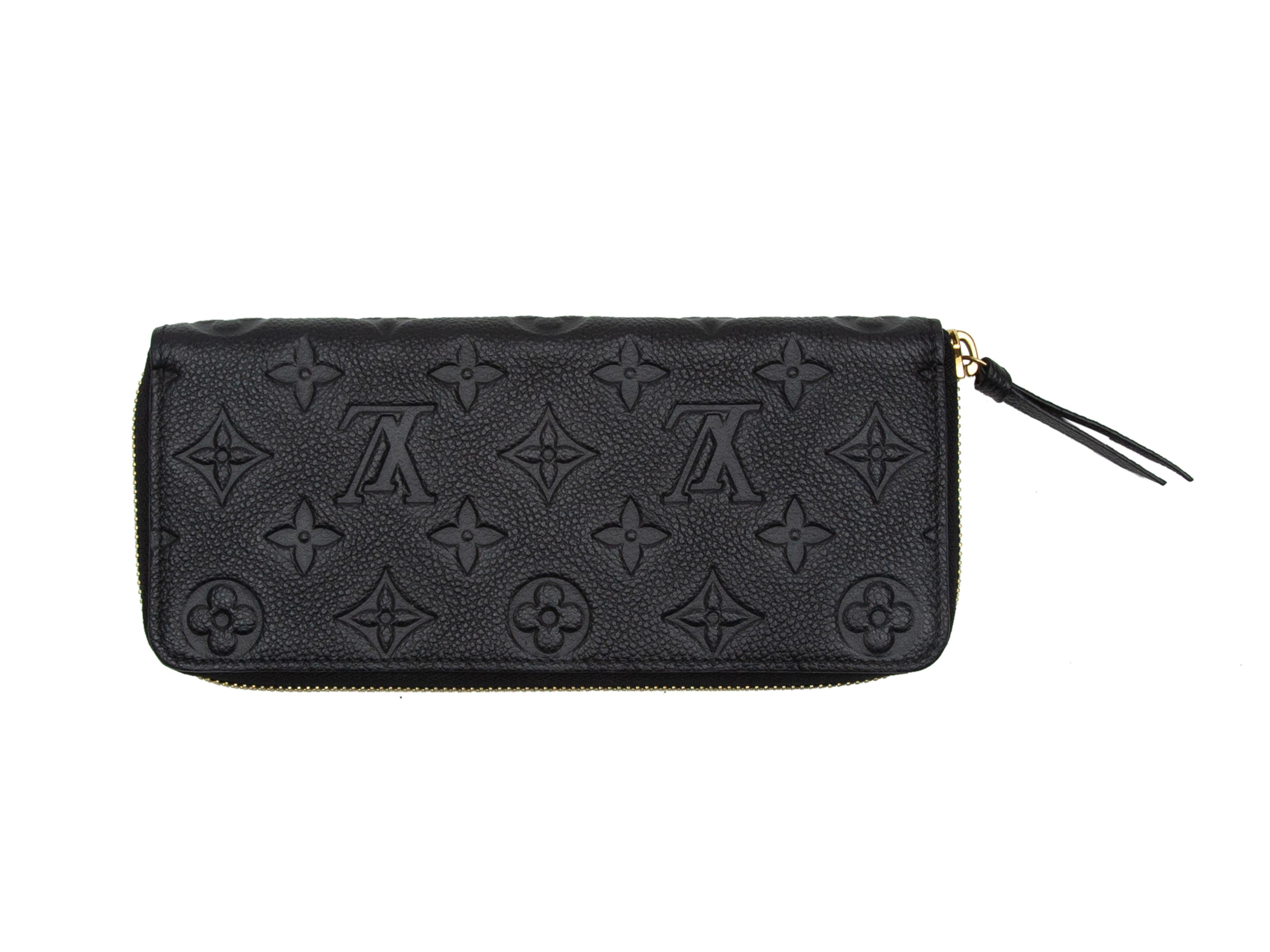Louis Vuitton Black Logo Zippy Wallet 1