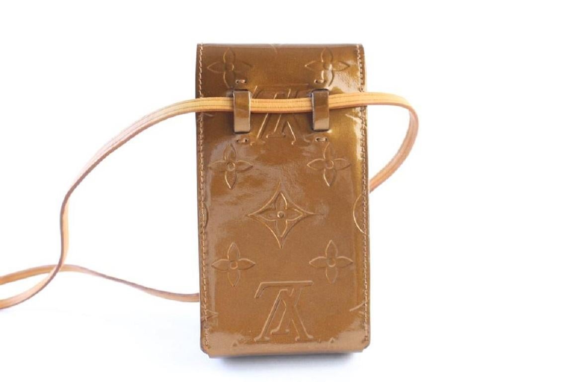 Louis Vuitton Brown Monogram Vernis Bronze 218827 Wallet In Good Condition In Dix hills, NY