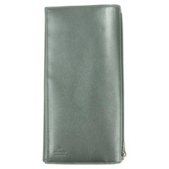 Vintage Louis Vuitton Black Long 34gk0109 Leather Sherry Web Bifold Wallet