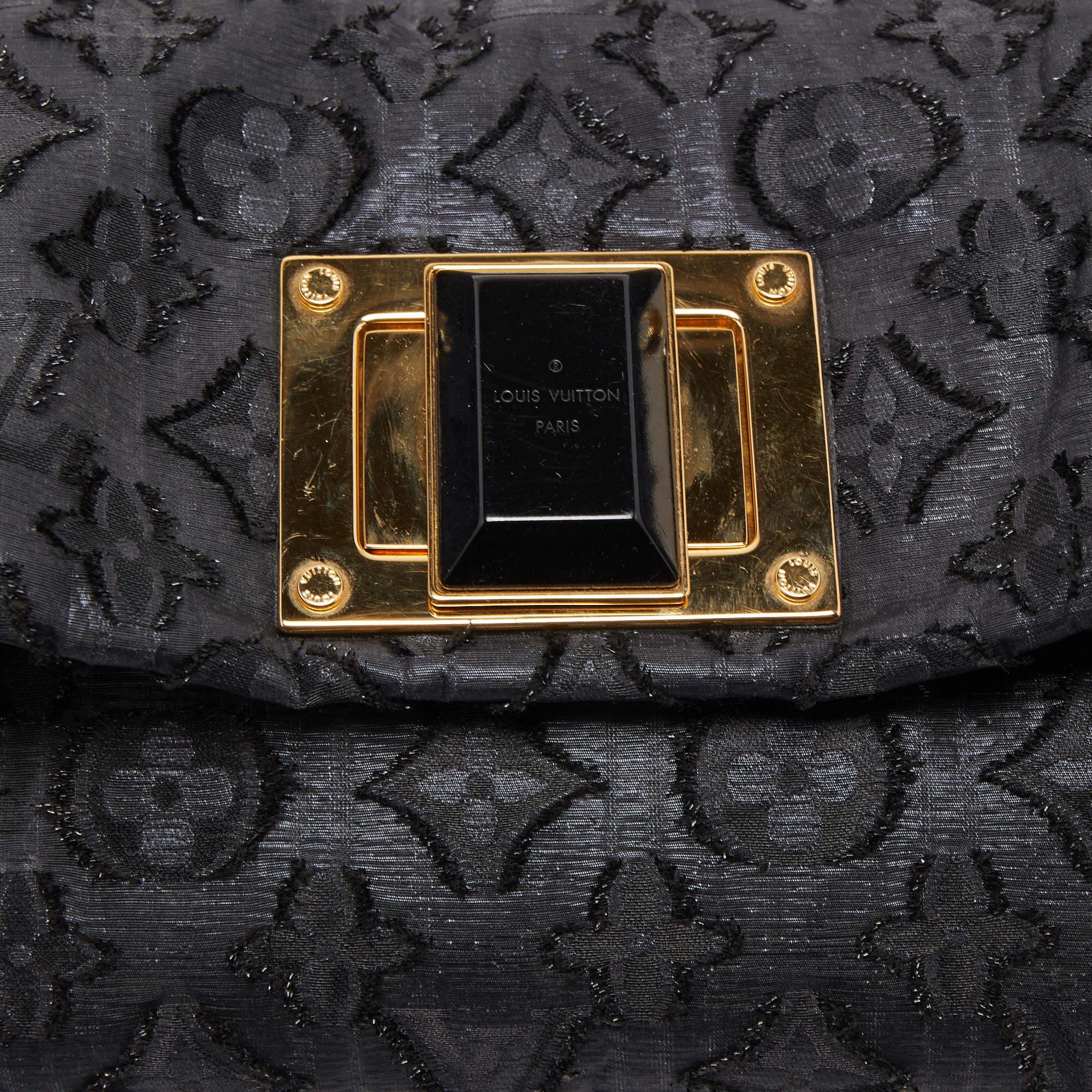 Louis Vuitton Black Lurex Limited Edition Altair Clutch 5
