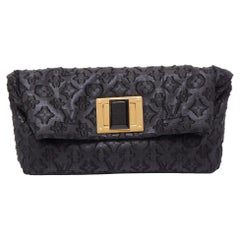 Louis Vuitton Black Lurex Limited Edition Altair Clutch