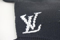 Louis Vuitton - Masque noir LV en maille d'origine avec pochette 93lk526s