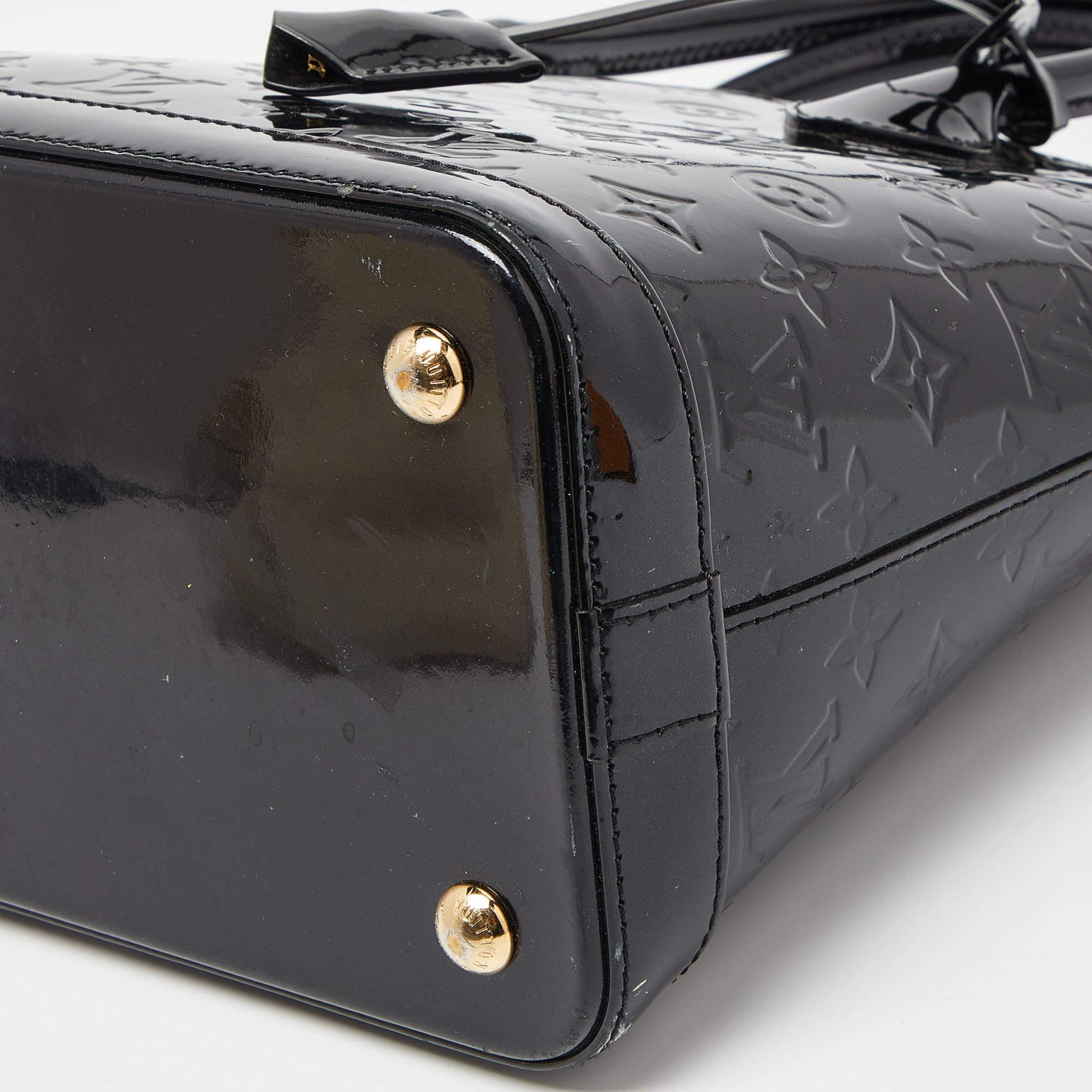 Louis Vuitton Black Magnetique Monogram Vernis Lockit PM Bag 6