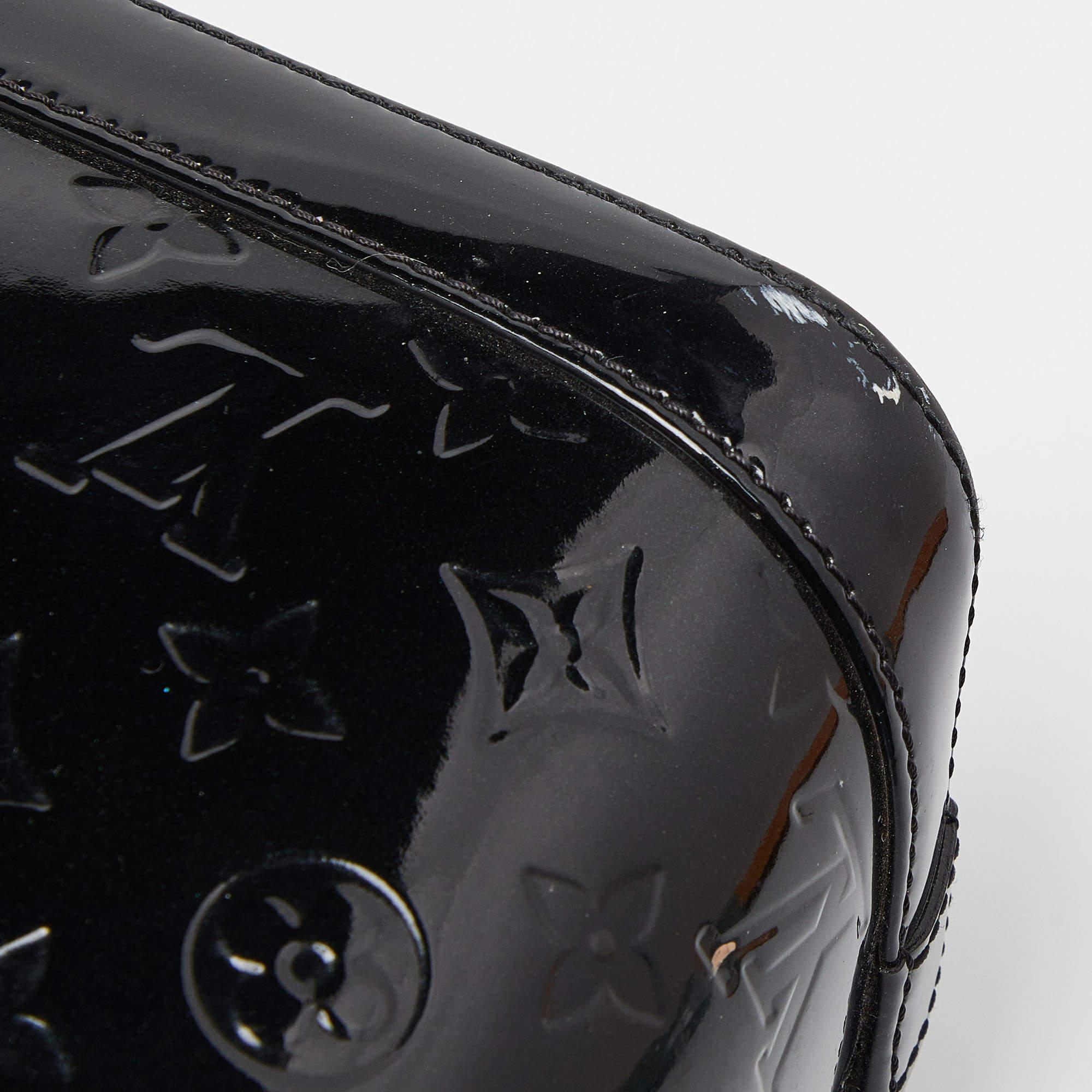 Louis Vuitton Black Magnetique Monogram Vernis Lockit PM Bag 5