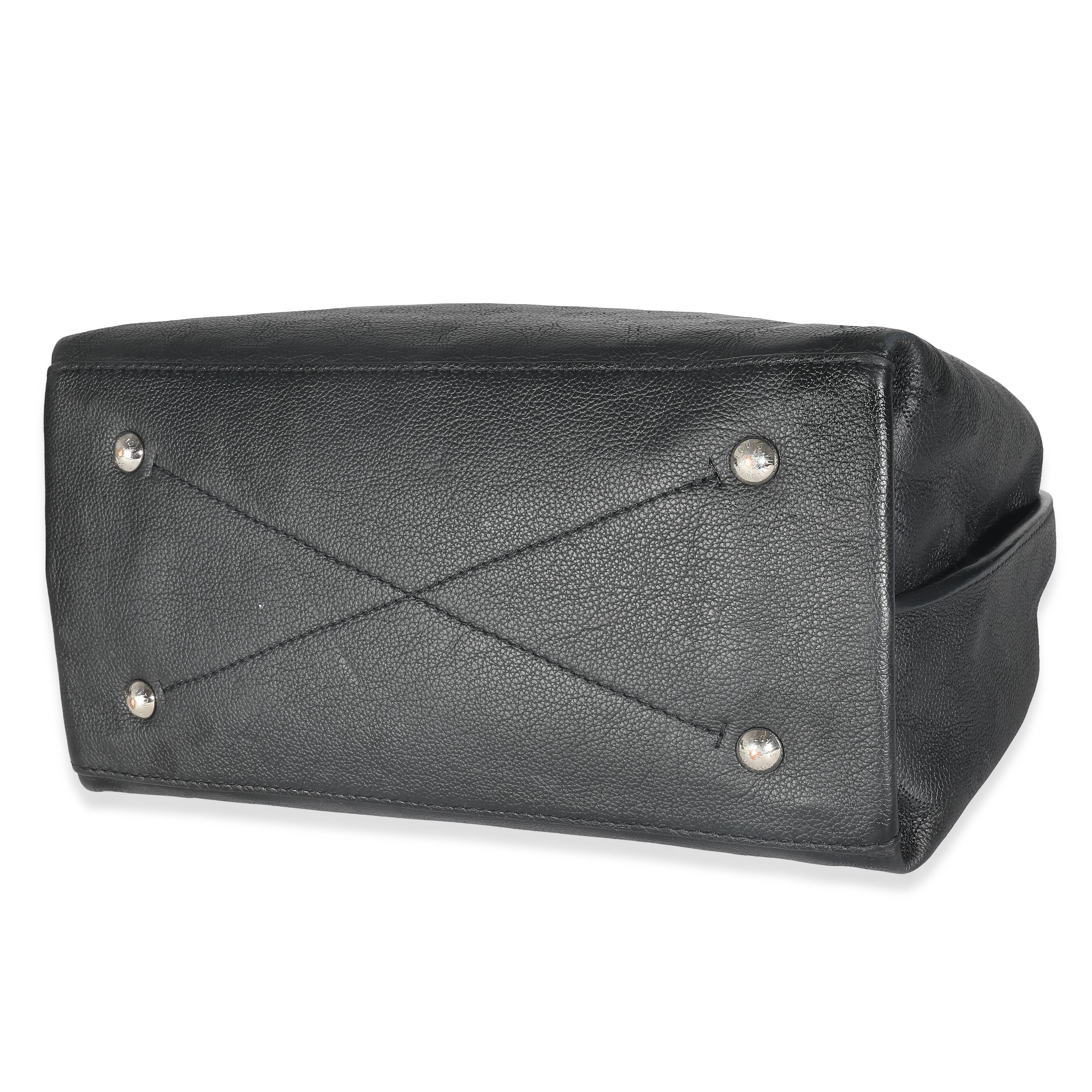 Women's or Men's Louis Vuitton Black Mahina Carmel Hobo For Sale