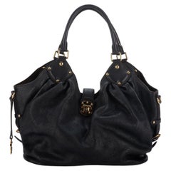 Used Louis Vuitton Black Mahina Large Bag Preloved