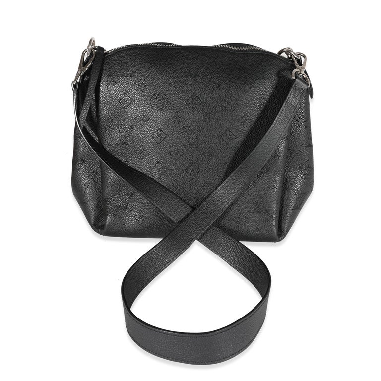 Louis Vuitton Black Mahina Leather Babylone Chain BB at 1stDibs
