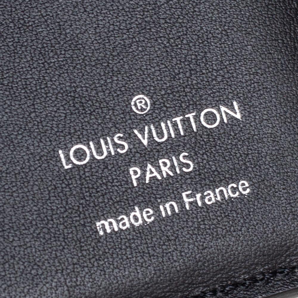 Louis Vuitton Black Mahina Leather Iris XS Wallet 7