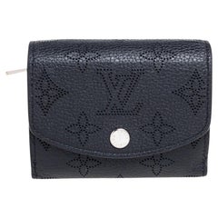 Louis Vuitton Black Mahina Leather Iris XS Wallet