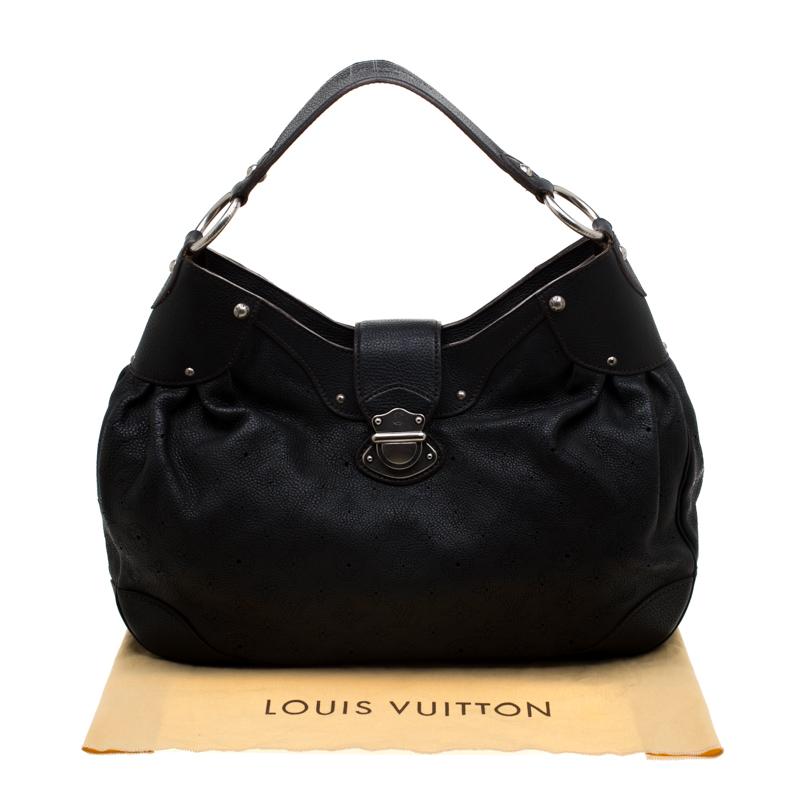 Louis Vuitton Black Mahina Leather Solar GM Bag 8