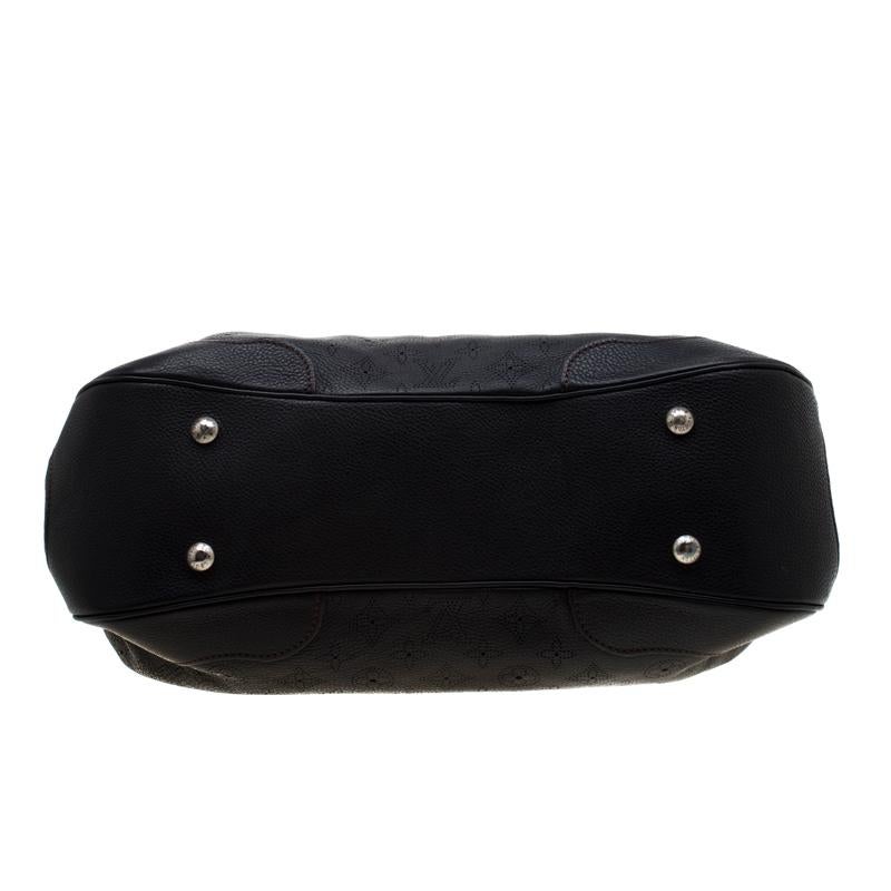 Louis Vuitton Black Mahina Leather Solar GM Bag 1