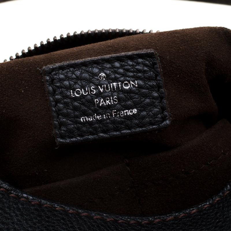 Louis Vuitton Black Mahina Leather Solar GM Bag 3