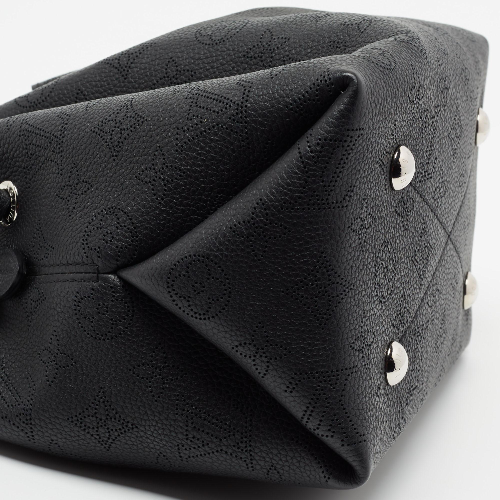 Louis Vuitton Black Mahina Monogram Leather Bella Bag 3