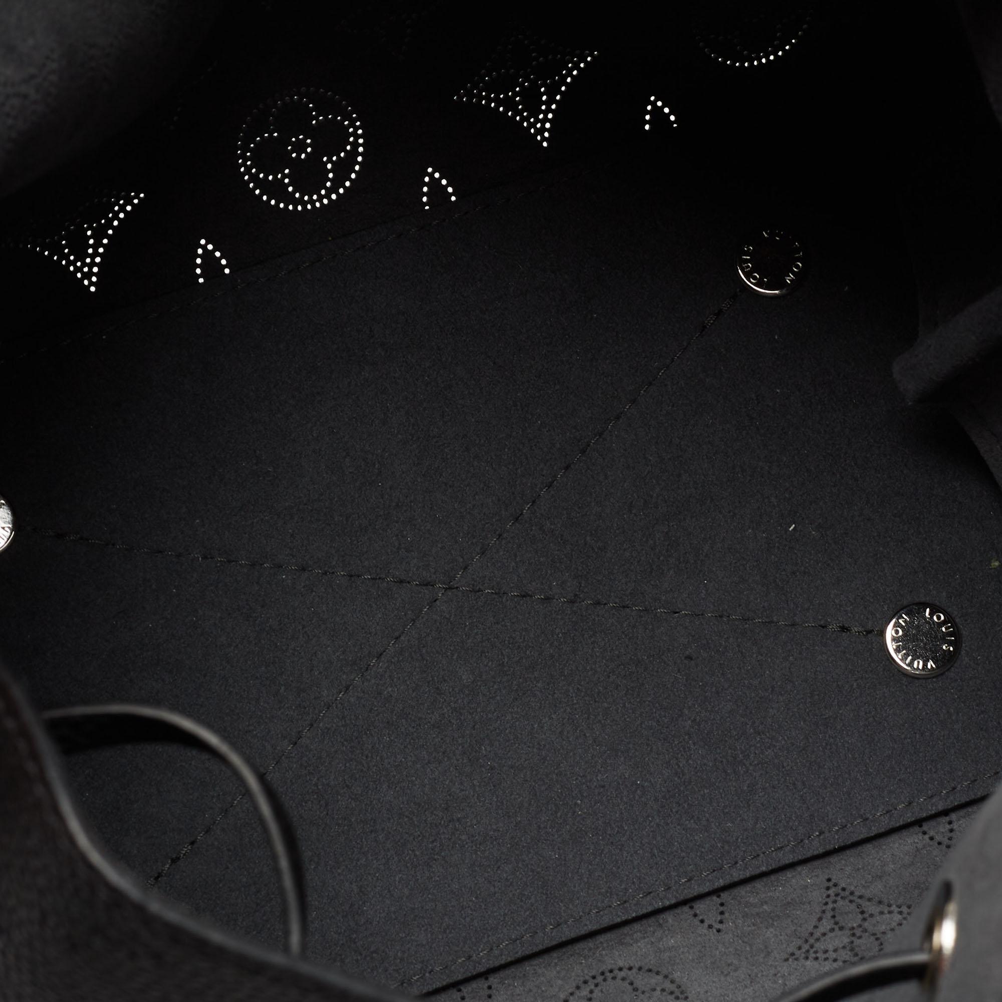 Louis Vuitton Black Mahina Monogram Leather Bella Bag In Excellent Condition In Dubai, Al Qouz 2