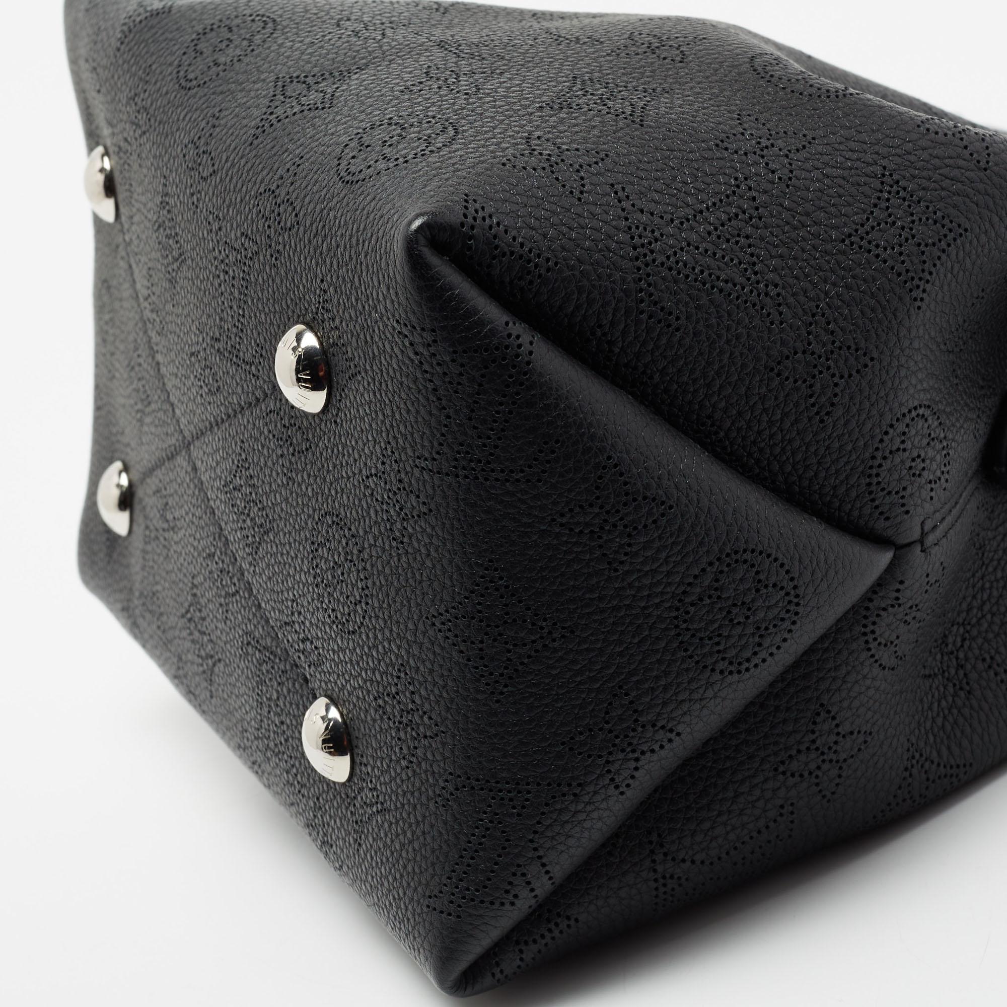 Louis Vuitton Black Mahina Monogram Leather Bella Bag 2