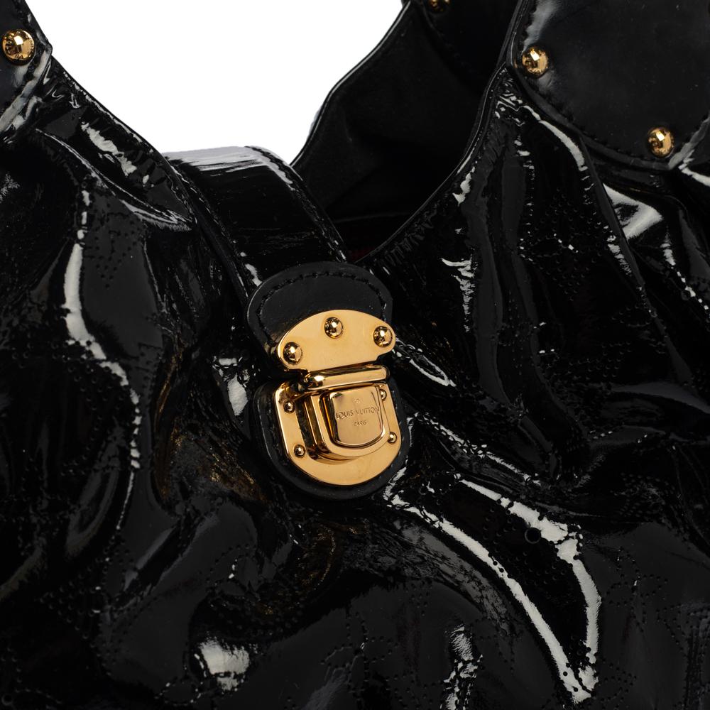 Louis Vuitton Black Mahina Patent Leather Limited Edition Surya L Bag 2