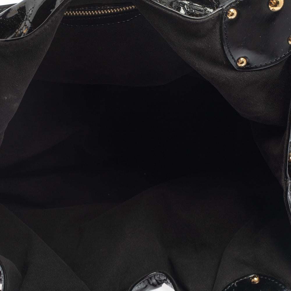 Louis Vuitton Black Mahina Patent Leather Limited Edition Surya L Bag 4