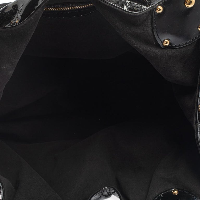 Louis Vuitton Black Mahina Patent Leather Limited Edition Surya L Bag ...
