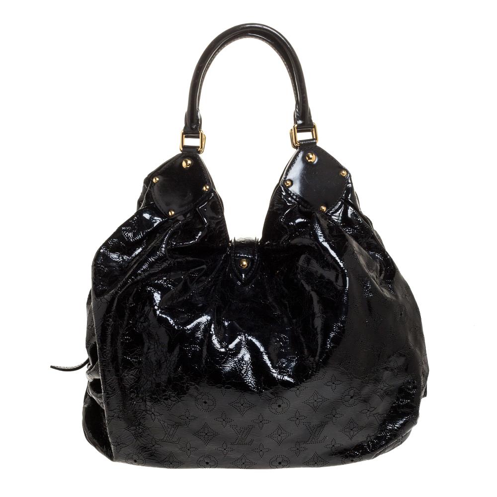 Louis Vuitton Black Mahina Patent Leather Limited Edition Surya XL Bag 7