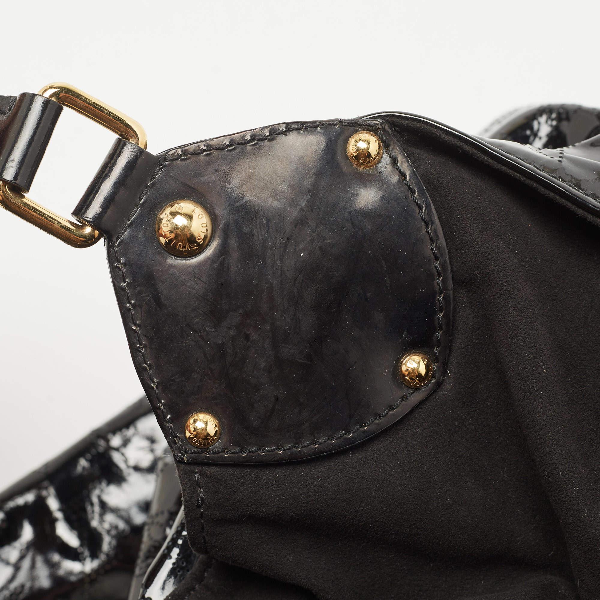 Louis Vuitton Black Mahina Patent Leather Limited Edition Surya XL Bag 7