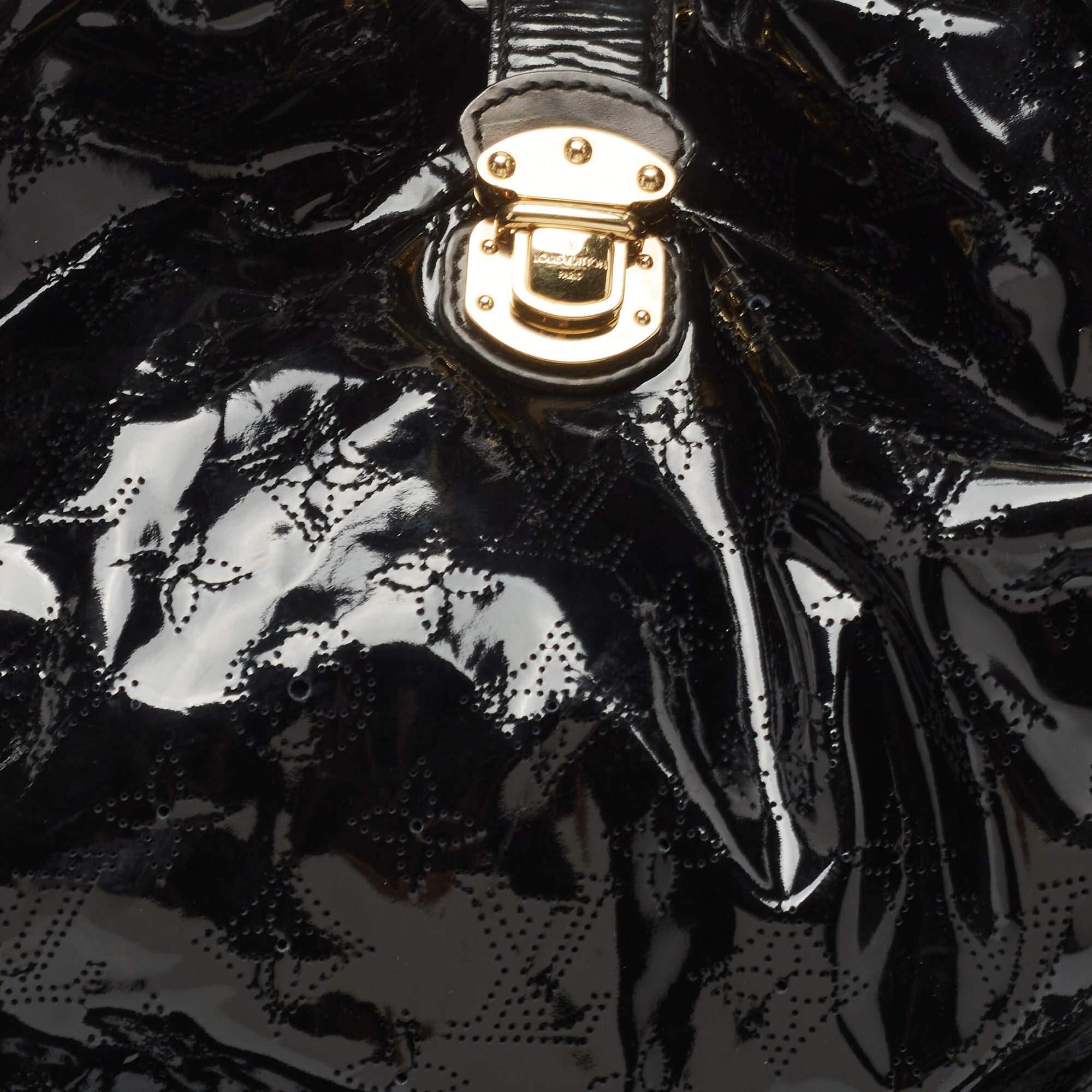 Louis Vuitton Black Mahina Patent Leather Limited Edition Surya XL Bag 9