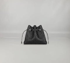 Louis Vuitton Black Mahina Perforated Calf Leather Bella
