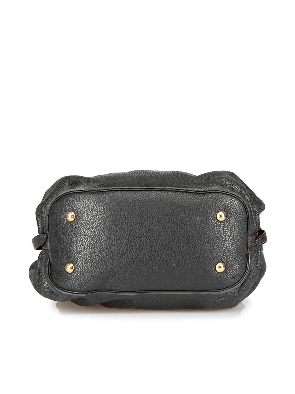 Women's Louis Vuitton Black Mahina XL Hobo Bag