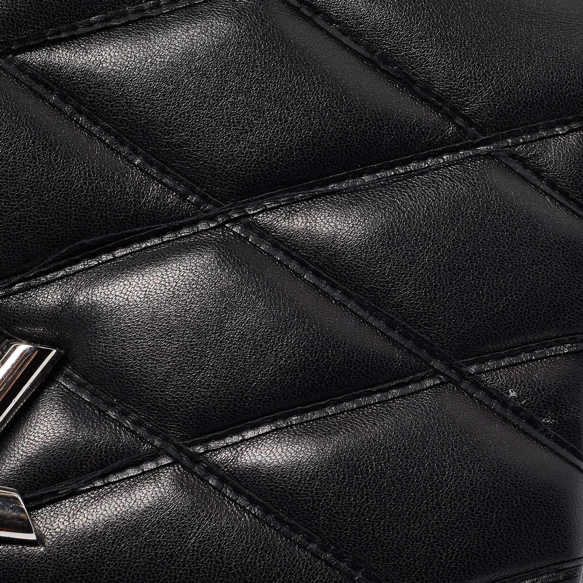 Louis Vuitton Black Malletage Leather GO-14 PM Bag 9