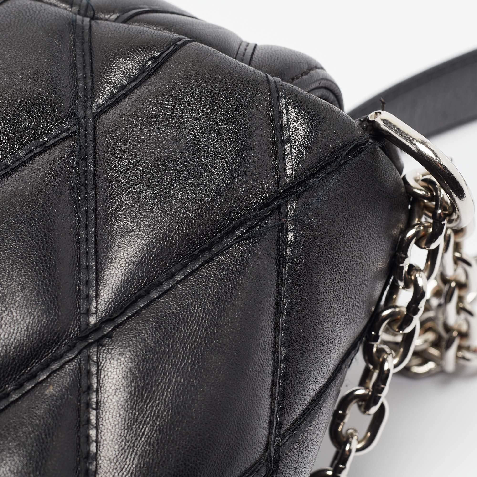 Louis Vuitton Black Malletage Leather GO-14 PM Bag 14