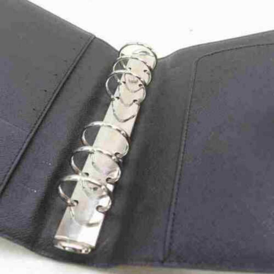 Louis Vuitton Black Medium Ring Epi Agenda Mm Diary Cover 872912 For Sale 7
