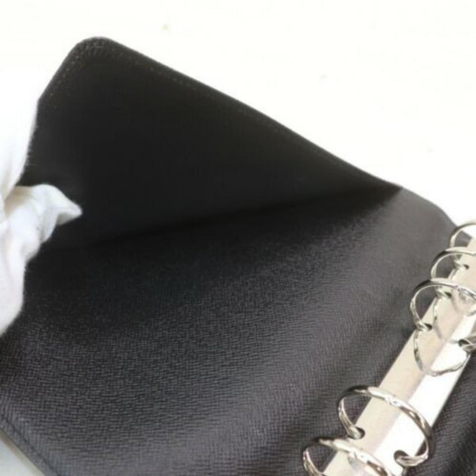 Louis Vuitton Black Medium Ring Epi Agenda Mm Diary Cover 872912 For Sale 5
