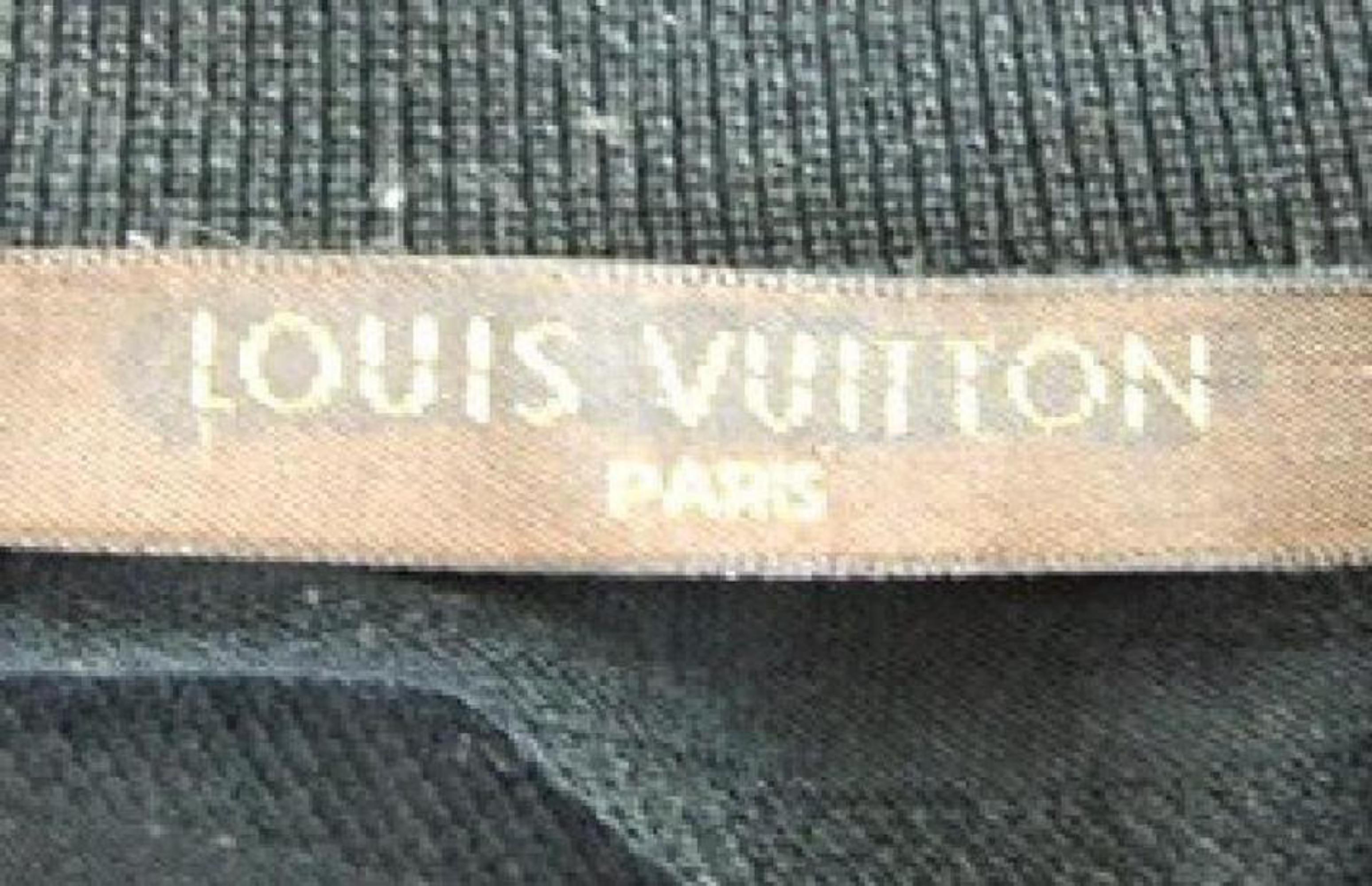 Louis Vuitton Black Men's Polo Logo Medium 164853 Lvtl187 Down Tee Shirt For Sale 3