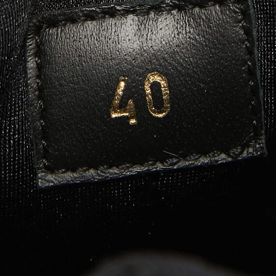 Louis Vuitton Black Mesh and Leather Aftergame Sneakers Size 40 For Sale 3