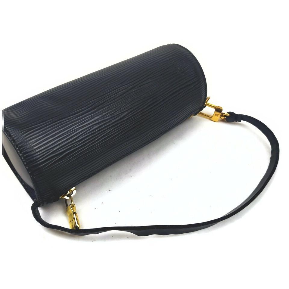 Louis Vuitton Black Mini Soufflot Epi Leather Papillon Wristlet Pouch 862998 1