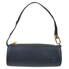 Louis Vuitton Black Mini Soufflot Epi Leather Papillon Wristlet Pouch 862998
