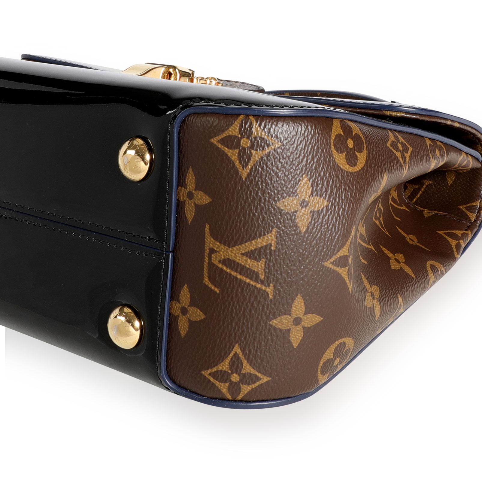 Louis Vuitton Black Miroir Vernis & Monogram Canvas Cherrywood PM 2