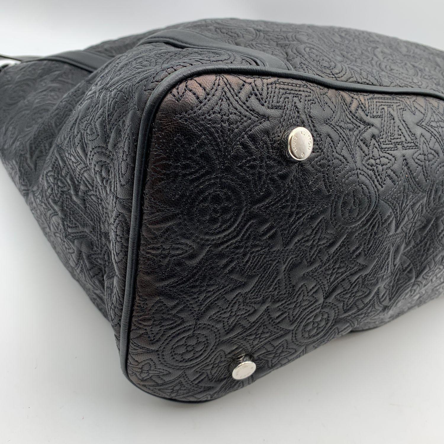 Louis Vuitton Black Monogram Antheia Leather Ixia GM Hobo Bag 1
