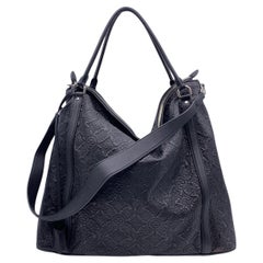 Louis Vuitton Black Monogram Antheia Leather Ixia GM Hobo Bag
