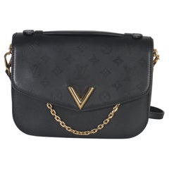 Louis Vuitton Black Monogram Calfskin Very Messenger Bag