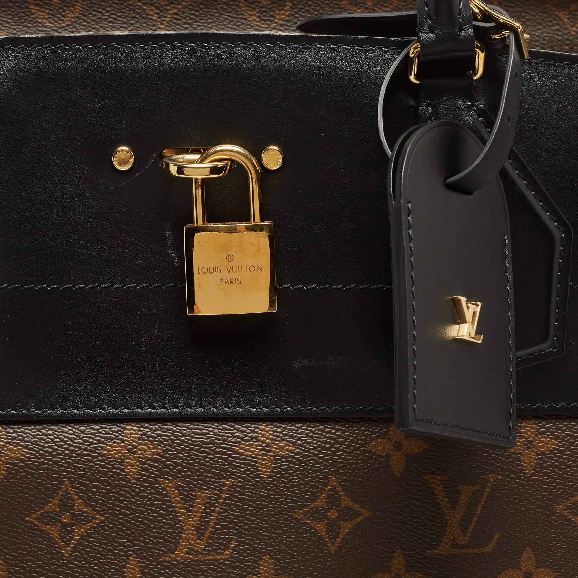 Louis Vuitton Black/Monogram Canvas and Leather City Steamer XXL Bag 9