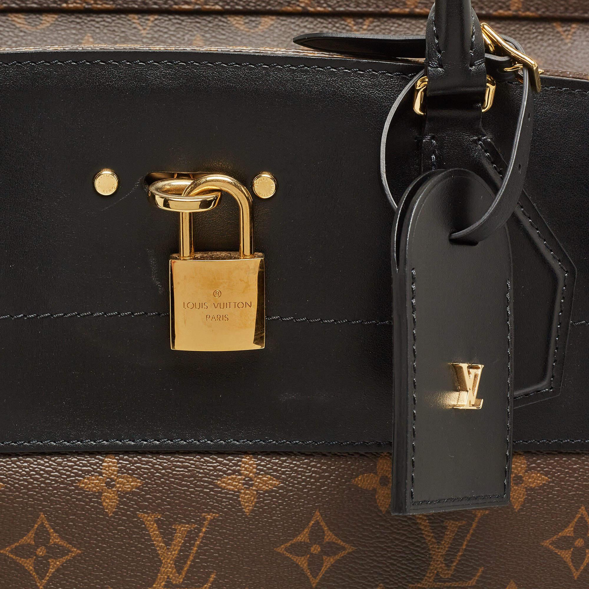 Louis Vuitton Black/Monogram Canvas and Leather City Steamer XXL Bag 10