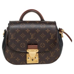 Louis Vuitton Schwarz Monogramm Segeltuch und Leder Eden PM Tasche