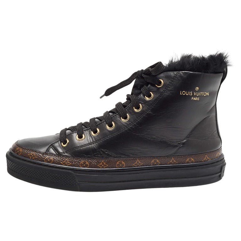 Louis Vuitton Women's Damier Ebene & Leather Punchy Low Top  Sneakers Size 40