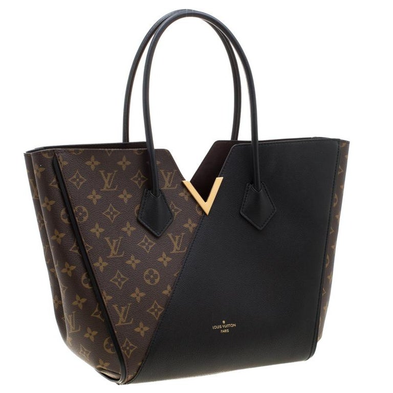 Louis Vuitton Black Monogram Canvas and Leather Kimono Bag For Sale at 1stdibs