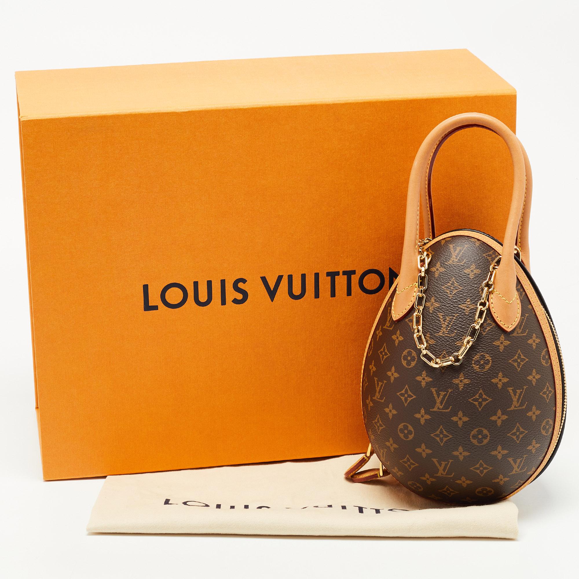 Louis Vuitton Black Monogram Canvas and Leather LV Egg Bag 7